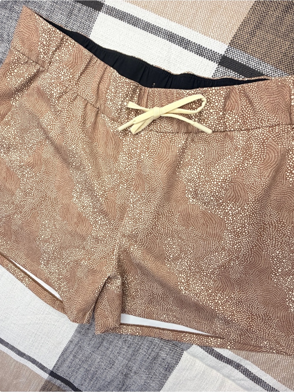 Women's Brown Dot Club Shorts - Picture 5 of 7